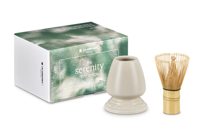 Le Creuset Serenity Matcha Whisk with Stand Brioche