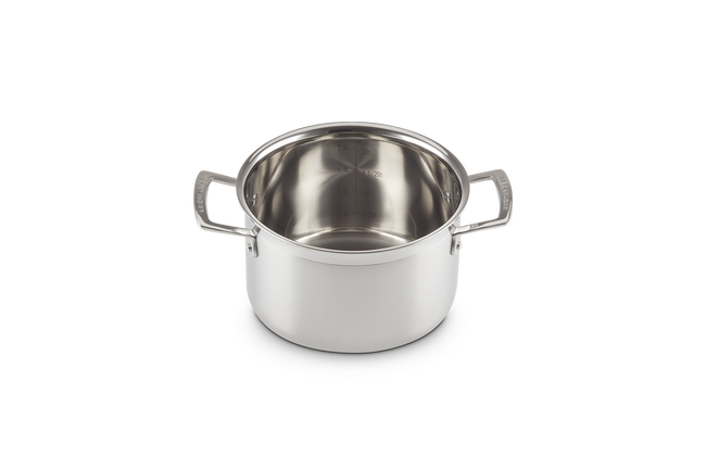 Le Creuset 3-ply Stainless Steel Deep Casserole 18cm image number 7