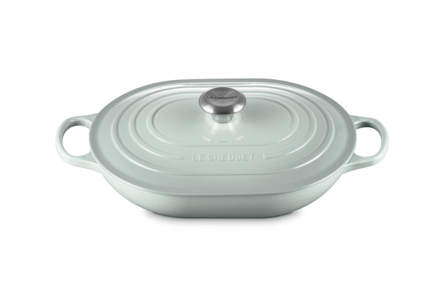 Le Creuset Cast Iron Signature Oblong Casserole 31cm Sea SaltSea Salt image number 2