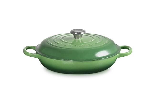 Le Creuset Cast Iron Signature Shallow Casserole 30cm Bamboo GreenBamboo image number 1