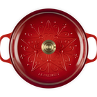Le Creuset Signature Cast Iron Shallow Casserole L'Etoile Relief 30cm CeriseCerise image number 5