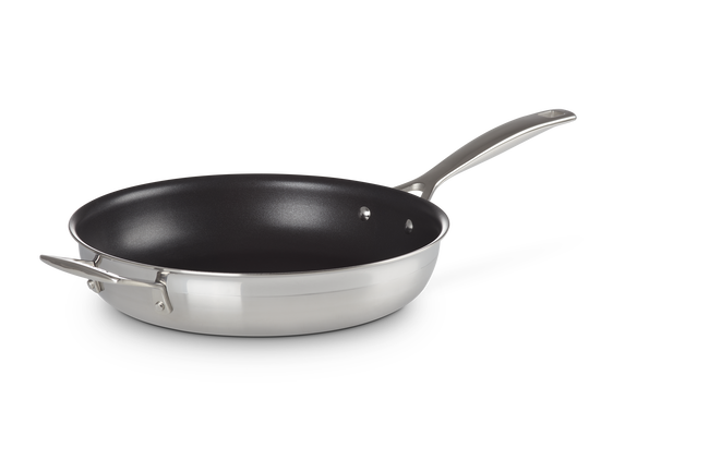 3-ply Stainless Steel Non-Stick Frying Pan with Helper Handle image number 2