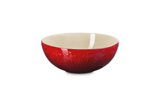Le Creuset Stoneware Multi Bowl 3L L'Etoile Relief CeriseCerise image number 1