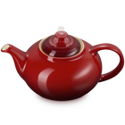 Le Creuset Stoneware Teapot with Stainless Steel Infuser 1.3L CeriseCerise image number 2