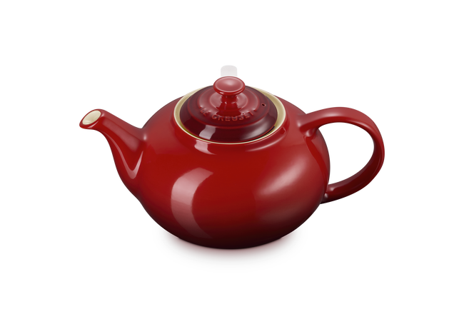 Le Creuset Stoneware Teapot with Stainless Steel Infuser 1.3L CeriseCerise image number 2