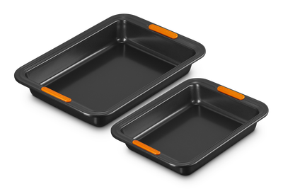 Le Creuset Metal Bakeware Set of 2 Rectangular Cake Tins