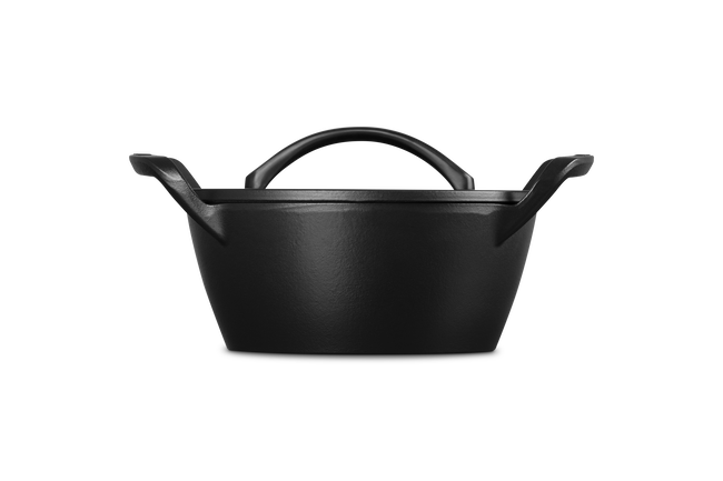Le Creuset Cast Iron Classic Alpine Outdoor Round Cocotte 25cm Matte Black image number 3