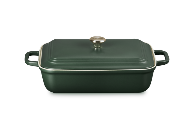 Le Creuset Stoneware Coupe Rectangular Dish with Lid 4L For&ecirc;t image number 1