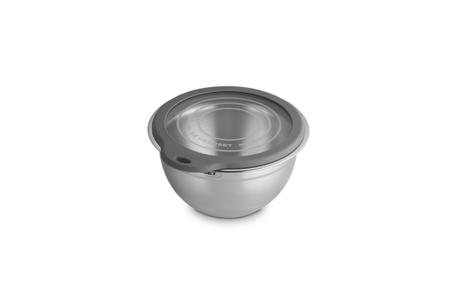 Le Creuset Stainless Steel Mixing Bowl with Glass Lid 19cm image number 2