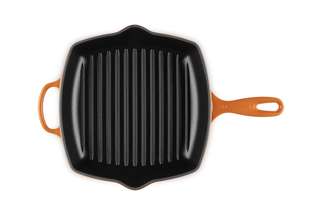 Le Creuset Cast Iron Signature Square Skillet Grill 26cm FlameFlame image number 4