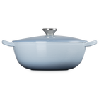 Le Creuset Cast Iron Classic Soup Pot 22cm Coastal BlueCoastal Blue image number 3
