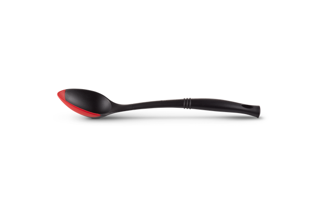 Le Creuset Professional Silicone Edge Serving Spoon CeriseCerise image number 2