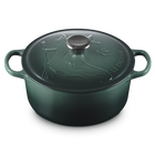 Le Creuset Wicked Elphaba Embossed Signature Round Casserole 24cm image number 1