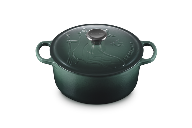 Le Creuset Wicked Elphaba Embossed Signature Round Casserole 24cm image number 1