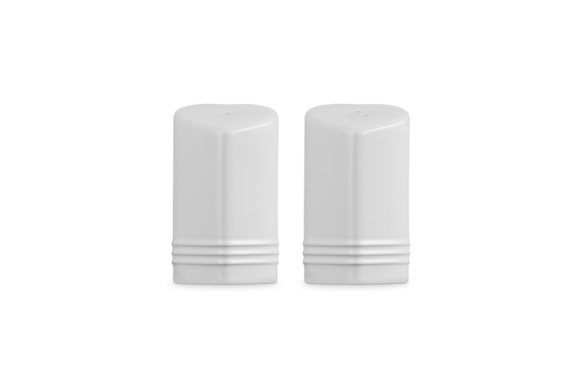 Stoneware Heart Salt & Pepper ShakersWhite image number 3