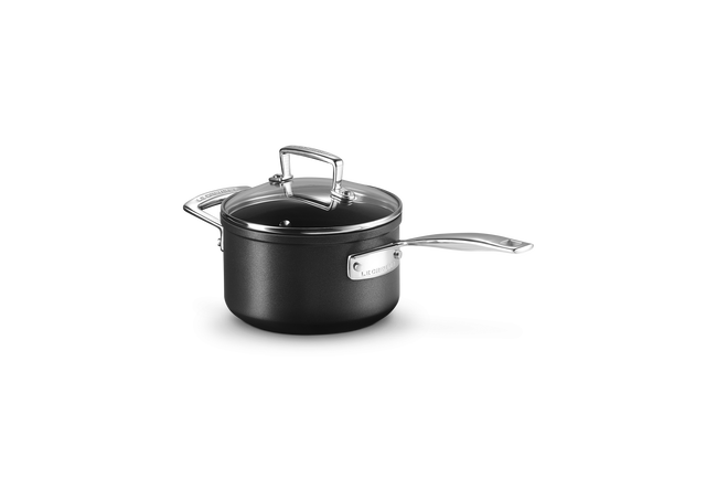 Le Creuset Toughened Non-Stick Saucepan with Glass Lid & Helper Handle image number 6