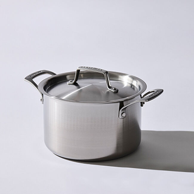 Le Creuset Essential 3-ply Stainless Steel 20cm Deep Casserole with Lid image number 5