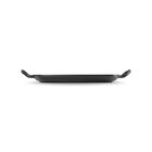 Le Creuset Cast Iron Signature Shallow Rectangular Grill 30cm Matte BlackMatte Black image number 3