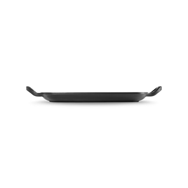 Le Creuset Cast Iron Signature Shallow Rectangular Grill 30cm Matte BlackMatte Black image number 3