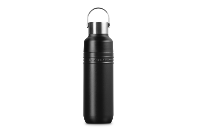 Le Creuset On The Go Insulated Water Bottle 500ml Matte BlackMatte Black image number 4