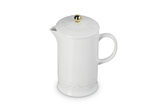 Le Creuset Stoneware Holly Coffee Press with Gold Knob 1L image number 4