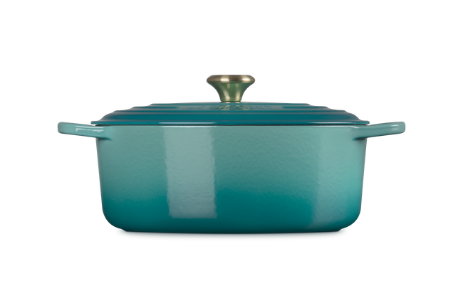 Le Creuset Cast Iron Signature Oval Casserole 31cm RivieraRiviera image number 4