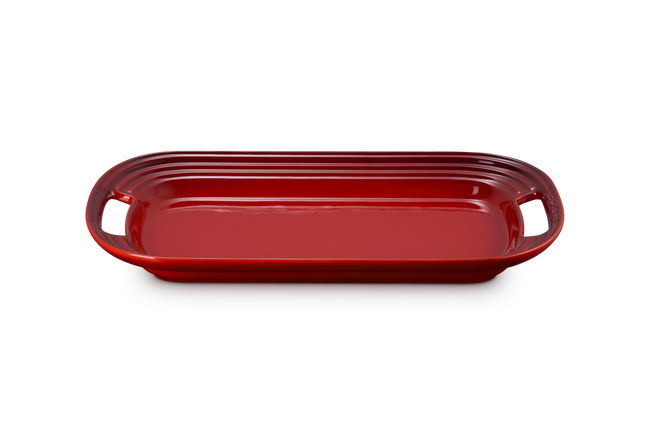Stoneware BBQ PlatterCerise image number 1