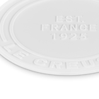 Le Creuset Silicone Set of 4 Coasters 1925 Design 10cm WhiteWhite image number 2