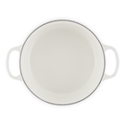 Le Creuset Cast Iron Signature Round Casserole 22cm Hearts White image number 5