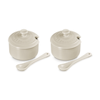 Le Creuset Serenity Stoneware Set of 2 Condiment Pots image number 4