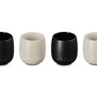 Le Creuset Serenity Stoneware Tumblers Set of 4 Matte Black & BriocheMatte Black & Brioche image number 3