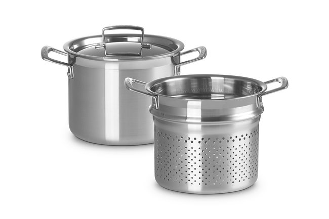 Le Creuset 3-ply Stainless Steel Pasta Pot image number 1