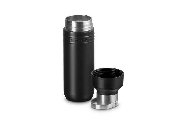 Le Creuset On The Go Insulated Water Bottle 500ml Matte BlackMatte Black image number 1