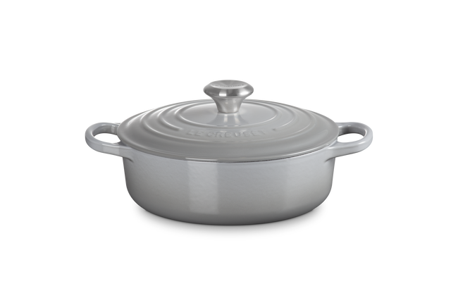 Le Creuset Cast Iron Signature Risotto Pot 24cm Mist GreyMist Grey image number 1