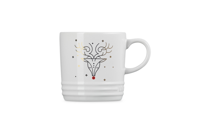 Le Creuset Stoneware Noel London Mug Rudolph 350ml White image number 3