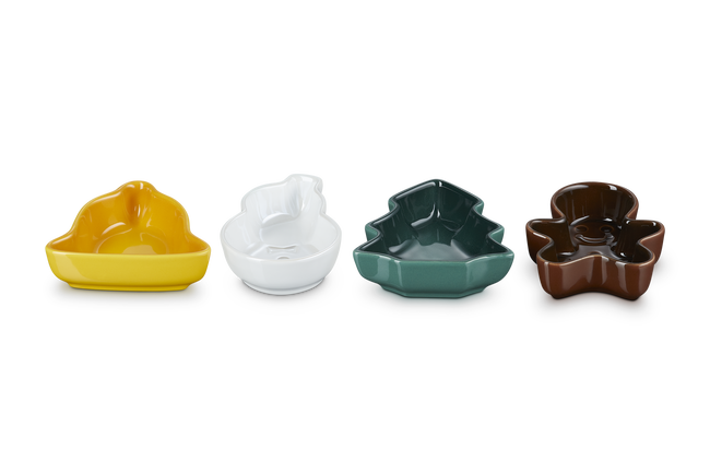 Stoneware Set of 4 Christmas Mini Dishes image number 2