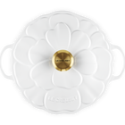 Le Creuset Cast Iron Signature Petal Soup Pot 26cm WhiteWhite image number 5