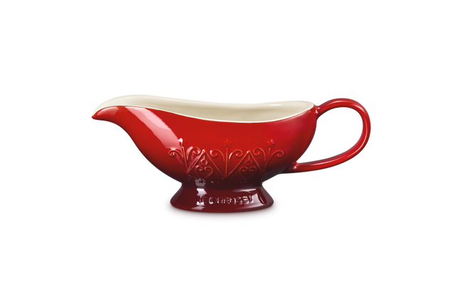 Le Creuset Stoneware Heritage Gravy Boat 460ml L'Etoile Relief image number 2