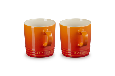 Le Creuset Stoneware Set of 2 London Mug 350ml Flame