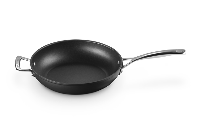 Le Creuset Toughened Non-Stick Deep Frying Pan with Helper Handle 28cm image number 2