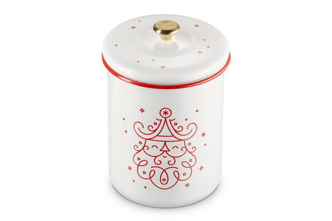 Le Creuset Cookie Jar Noel 4L White image number 2