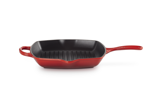 Le Creuset Cast Iron Signature Square Skillet Grill 26cm image number 1