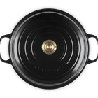 Le Creuset Cast Iron Signature Shallow Casserole 30cm OnyxOnyx image number 5
