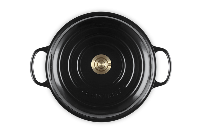 Le Creuset Cast Iron Signature Shallow Casserole 30cm OnyxOnyx image number 5