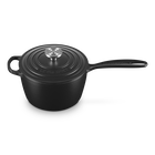 Le Creuset Cast Iron Signature Saucepan 18cm Matte BlackMatte Black image number 2