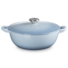 Le Creuset Cast Iron Classic Soup Pot 22cm Coastal BlueCoastal Blue image number 1