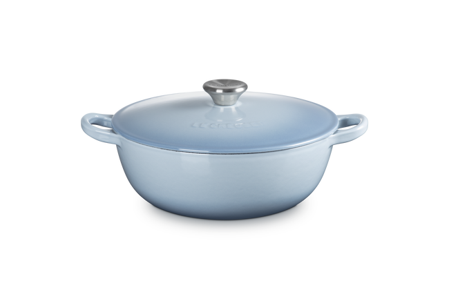 Le Creuset Cast Iron Classic Soup Pot 22cm Coastal BlueCoastal Blue image number 1
