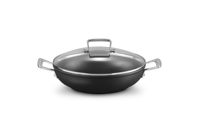Le Creuset Toughened Non-Stick Shallow Casserole with Glass Lid 26cm