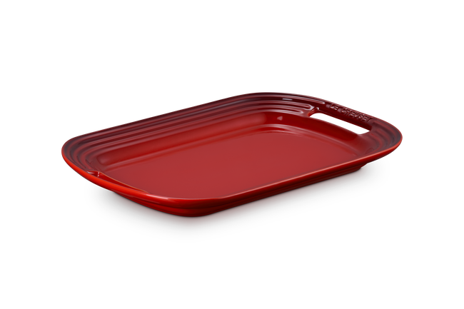 Stoneware BBQ PlatterCerise image number 5