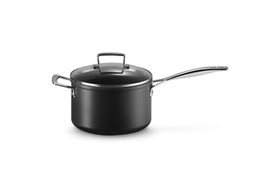 Le Creuset Toughened Non-Stick Saucepan with Glass Lid & Helper Handle